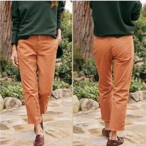 Frank & Eileen Orange Straight Leg Pants